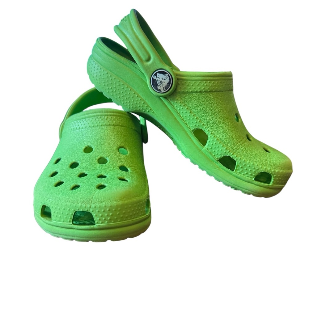 CROCS Classic Kelly Green Kids Clogs